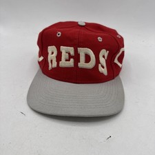 Vintage Cincinnati Reds Hat Adults Snapback Red Wool MLB 90s Cap