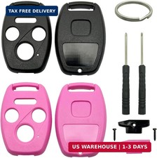 2 Pack Key Fob Shell Case Replacement Fits for Honda Accord 2003-2012 / Civic EX