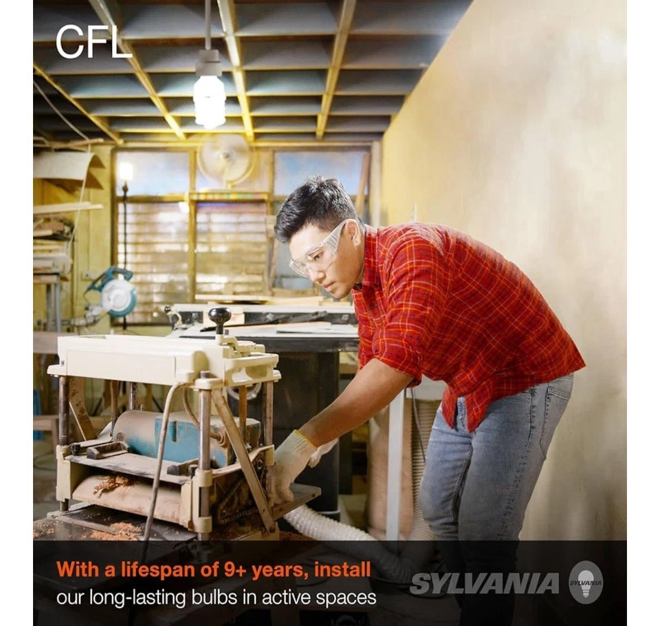 Sylvania CFL T2 Twist Light Bulbs 8 Pack, Medium Base, 2700K, Soft White, 13W - Image 2 of 4