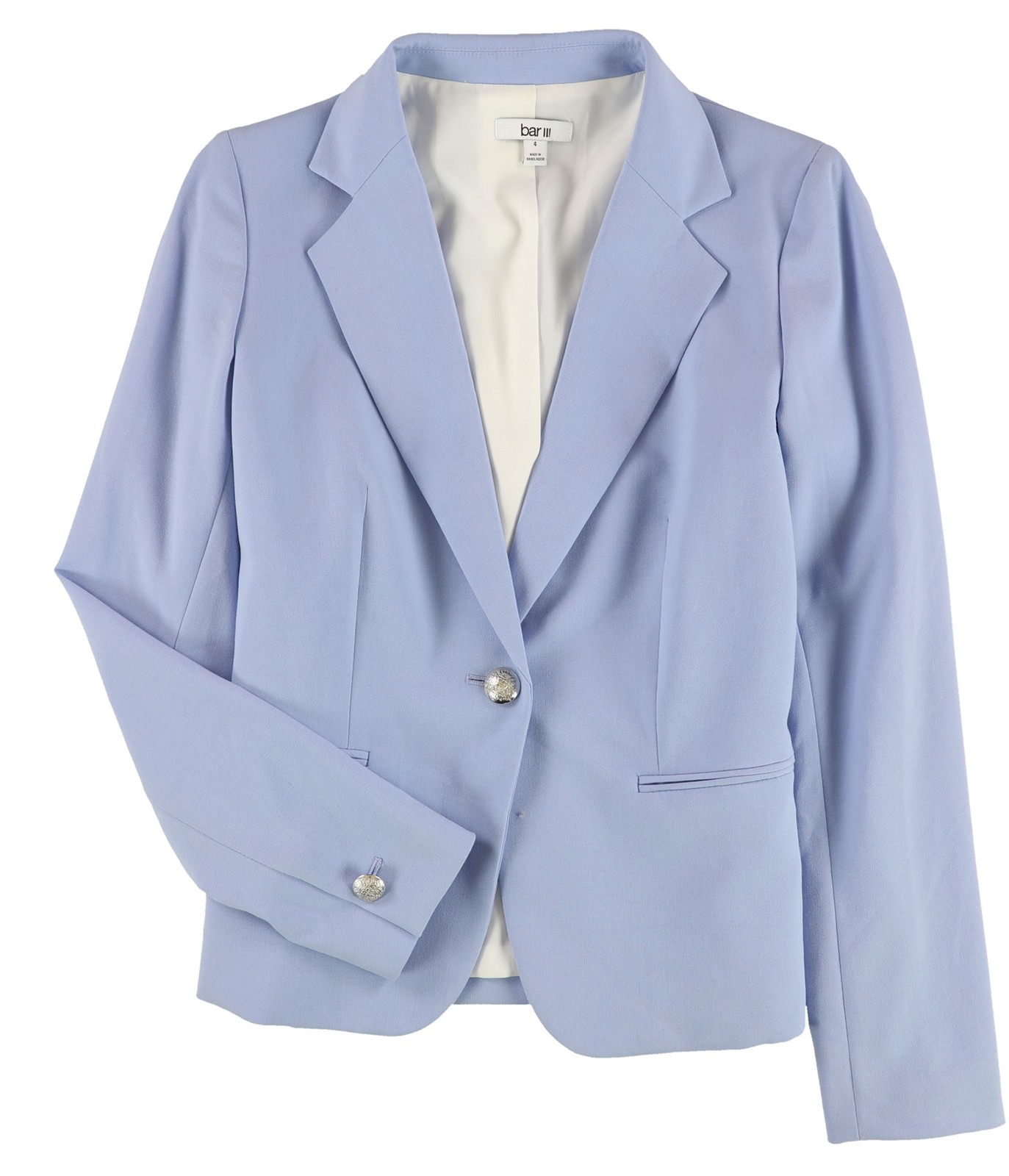 bar III Womens Solid One Button Blazer Jacket, hy… - image 1