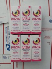 6x iVIZIA Sterile Lubricant Eye Drops for Dry Eyes, 5ml Each