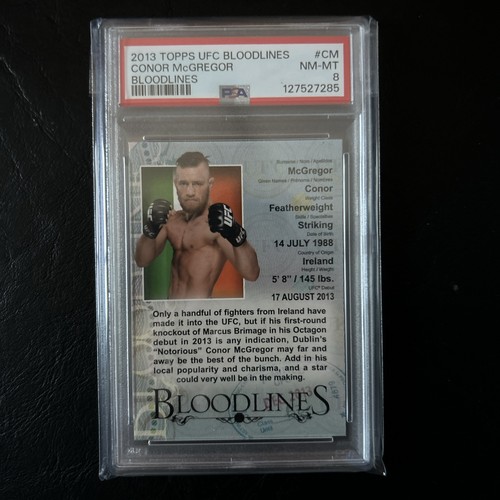 2013 Topps UFC Conor McGregor RC PSA 8 NM-MT Bloodlines Rookie