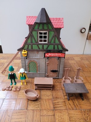 Playmobil Médiéval 3440 V1 Tailor's House 1977 100 % complet