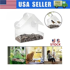 Bird Feeders Window Strong Suction Cups Wild Bird Feeder Bird Watching Stage Box