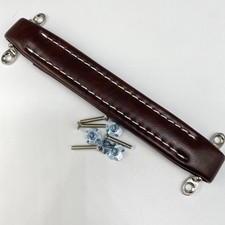 Brown Vtg Style Guitar AMP Amplifier Leather Handle For Fender Ampeg Nuts Screws