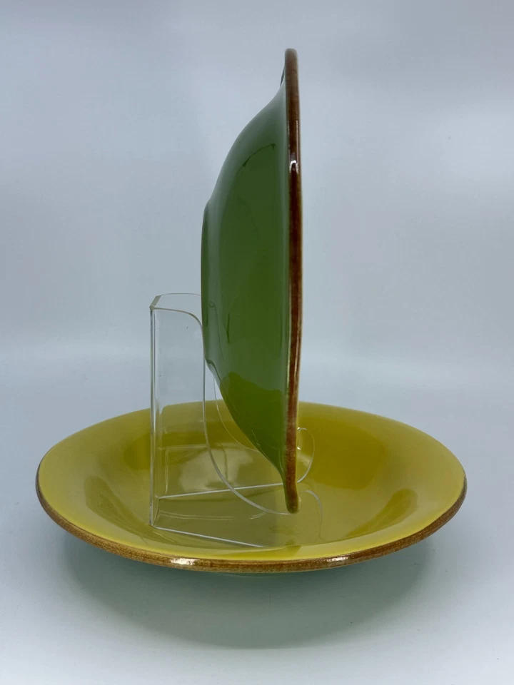 2 CUENCOS DE PASTA Vietri Cucina Fresca Amarillo Azafrán/Salvia Italia 8.75"W ITAL MODERNO Foto 2 de 4