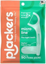 Dental Floss Micro Mint for Removes Plaque for Fresh Breath - 90 Count Pack 3
