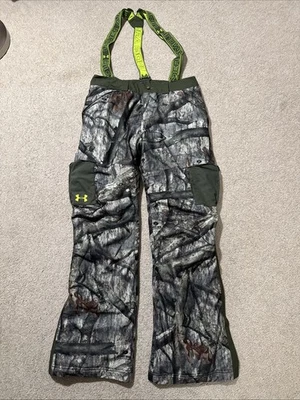 Under Armour Gun Powder Scent Control Camo Bib Pants Mossy Oak Treestand 34W - Image 1 of 4