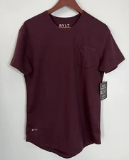 NWT BYLT Drop Cut Premium Basics T Shirt Men’s Medium Burgundy