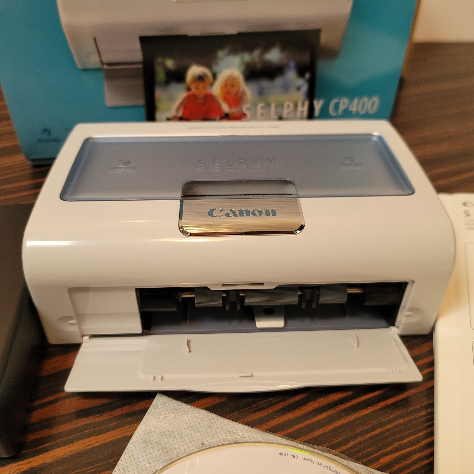 Canon Selphy Cp400 Compact Photo Printer Complete Tested Working