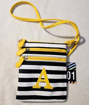 Crossover Purse Embroidered Letter *A* | eBay
