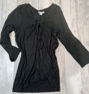 Basic Damen Tunika Gr. L New Yorker top Sommer Freizeit Shirt Oberteil schwarz 