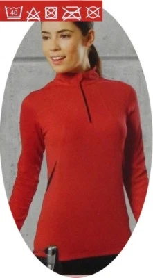 CRIVIT Fahrradshirt Damen Shirt Trikot Rot - GR. S Fahrradtrikot