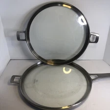 Calphalon Premier Space Saving Flat Glass Lid 10.5 Pan Long Handle Replacement