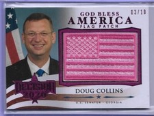 RARE 2022 DECISION VAULT ~ 2020 DOUG COLLINS GOD BLESS CARD #GBA-19 ~ /10