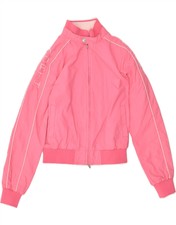 North Sails Womens Graphic Bomber Jacket Uk 8 Small Pink Polyamide As10