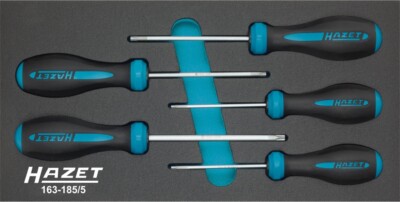 Hazet Hexanamic Tamper Resistant Screwdriver Set 5-Piece 163-185/5