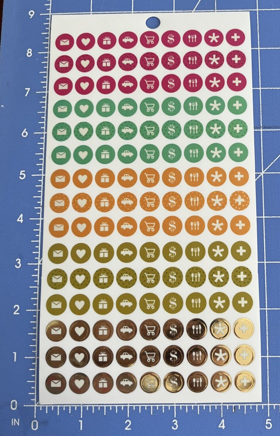 PLANNER CIRCLES 1 Stickers Supply Papercraft Crafts Scrapbook Teacher Cards 263-image