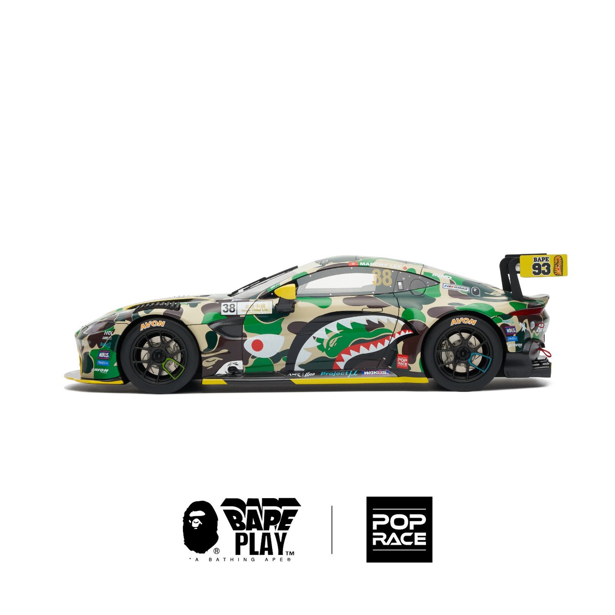 Pop Race Aston Martin GT3 - Bathing Ape 1:18 Scale Diecast