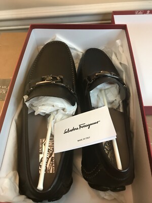 Men’s Salvatore Ferragamo Peter 071585 Hickory Calf Slip-On Light Grey Skin LNG SALVATORE FERRAGAMO - LOAFER PETER 741585 - Juliette & Roméo main image 4
