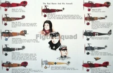 WW1 Picture Photo Red Baron and Aircraft Manfred Von Richthofen 5567