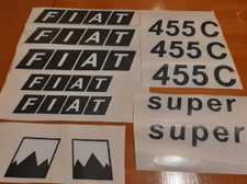 KIT ADESIVI DECALCOMANIE FIAT 455 C SUPER  TIPO FRUTTETO PER TRATTORI AGRICOLI