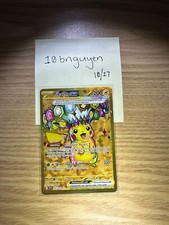 Pikachu Ex 247/191 Secret Gold Full Art Rare Pokemon Surging Sparks Sv8 Nm