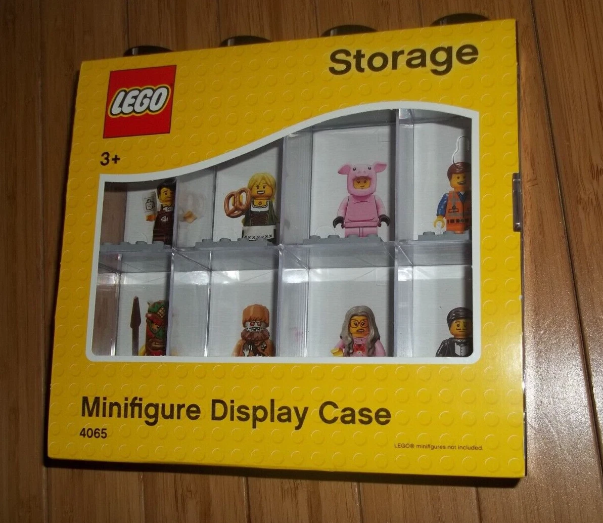 LEGO Storage Minifigure Display Case For 8 Figures Black #4065 - Brand New