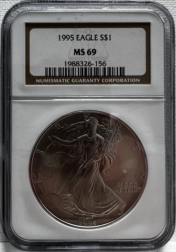 1995 Silver Eagle NGC MS69