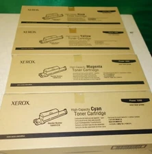 GENUINE FULL Set of 4x XEROX 6360 Toner 106R01218 106R01219 106R01220 106R01221 
