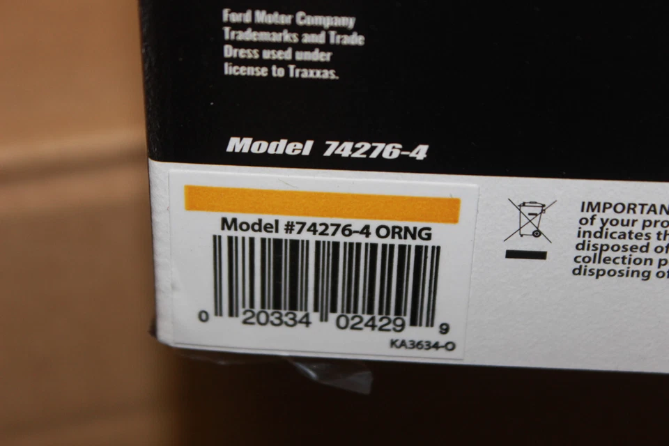 Traxxas TRX 74276-4 ORNG Ford Fiesta ST Rally 4X4 VXL Orange 1:10 Brushless New - Image 2 of 4