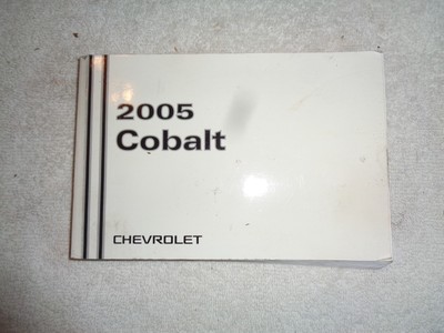 2005 CHEVY COBALT OWNERS USER GUIDE MANUAL | eBay