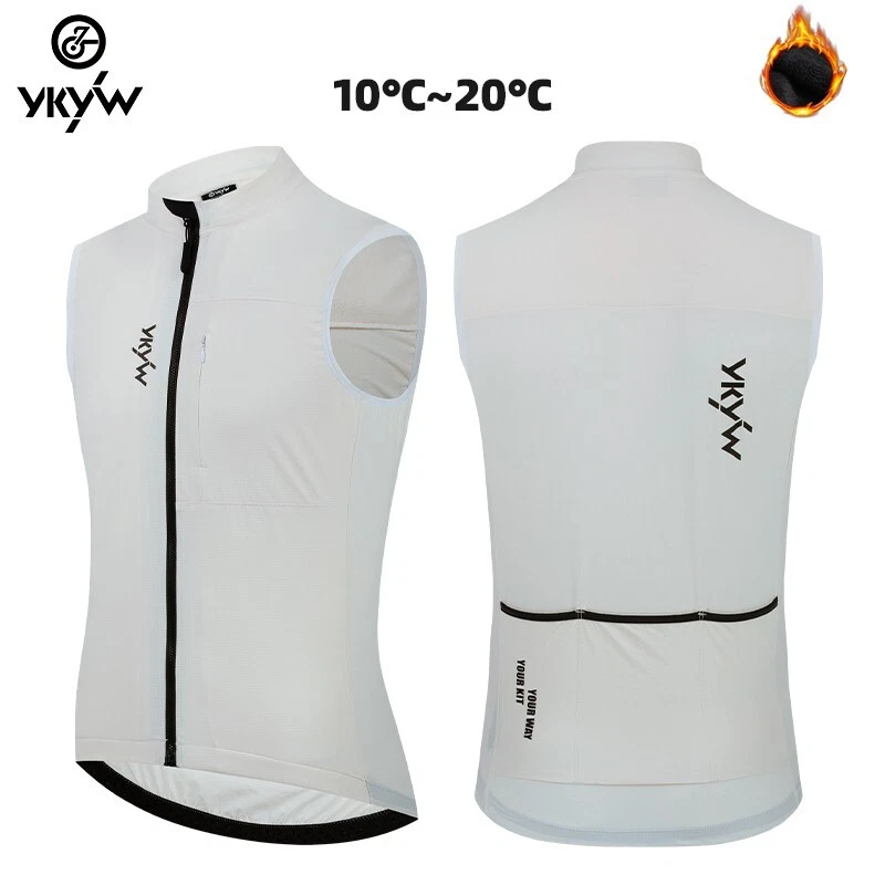 YKYWBIKE MTB Bike Gilet Windproof Cycling Thermal Sleeveless Vest Waterproof - Image 4 of 4