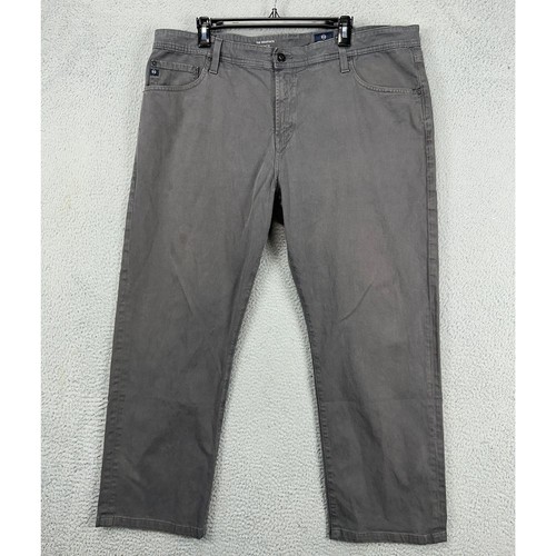 AG Adriano Goldschmied Tailored Leg Jeans Mens 40X34 The Graduate Grey Straight