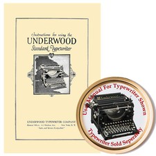Underwood No. 5 Typewriter User Instruction Owner's Manual Standard Number Five thumbnail