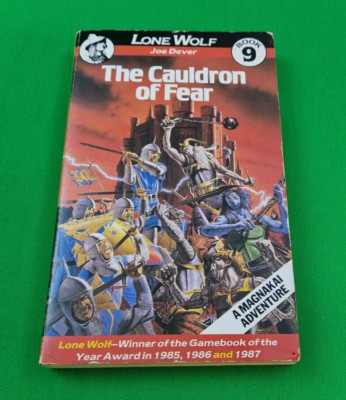 The Cauldron of Fear ***VGC 1st/2nd EDITION!!*** Joe Dever Lone Wolf Beaver #1