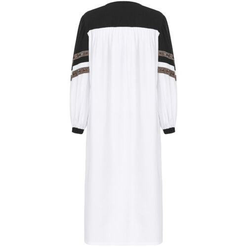Women Clergy Robe V-neck Zipper Loose Fit Dresses Choir Church Priest Outfits - Picture 22 of 57