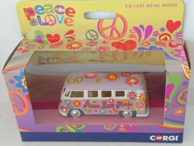 Corgi CC02730 VW Campervan Peace Love and Music NEU