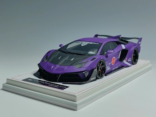 1/18 Ivy Models Lamborghini Aventador GT EVO Liberty walk Matte Purple Leather - Picture 2 of 7