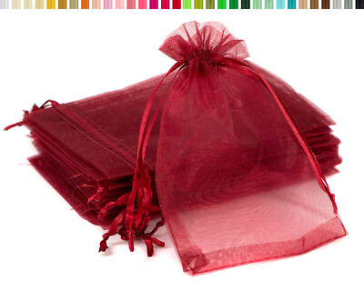10 Organzabeutel 7x9cm Organzasäckchen Gastgeschenke Schmuck Geschenkbeutel