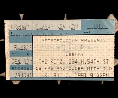 GWAR - TOUR DE SCUM - AT THE RITZ - AUGUST 2, 1991 - THRASH METAL PUNK