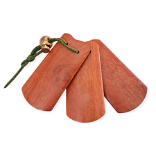 Japanese Wooden Sanba Castanet Knacker 3Plate Percussion Musical Instrument S5