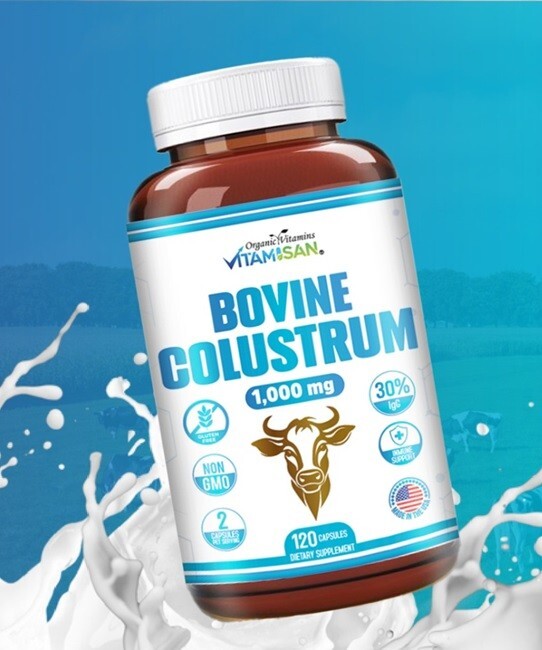 Tecepec Colostrum 1000mg Capsules – Bovine Colostrum For Immune & Digestive Support