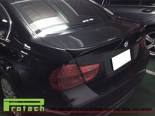 2005-2011 BMW E90 328i 330i 335i Sedan OE Style Unpainted Trunk Spoiler Wing Lip - 第 1/2 張圖片