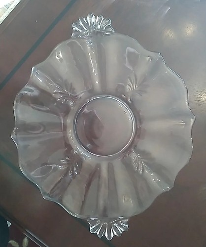 Vintage Depression Pressed Glass Platter - Bild 1 von 4