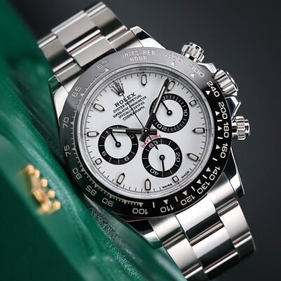 Rolex Cosmograph Daytona Panda 40mm Chronograph Oyster Steel 116500LN - Full Set