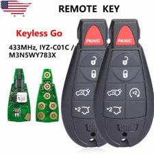 2x NEW KEYLESS GO PROXIMITY Remote Key Fob For 2012 Jeep Grand Cherokee IYZ-C01C