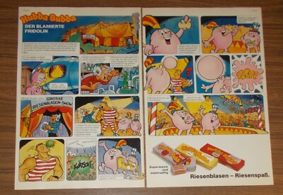 Seltene Werbung HUBBA BUBBA Der blamierte Fridolin Comic 1984