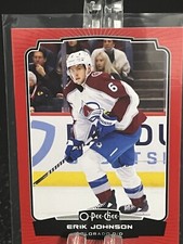ERIK JOHNSON      2022-23 OPC Hockey       RED BORDER      Colorado Avalanche