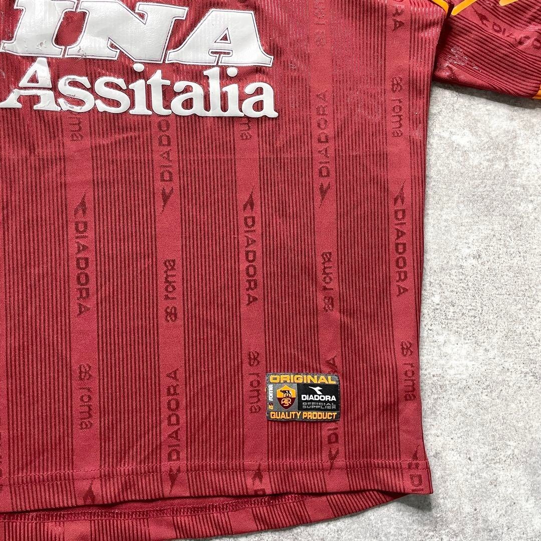f*m様 1999-00 diadora Roma Home Shirt 中田在 1999-00 Roma Home Shirt - 8/10 - (S.Boys)